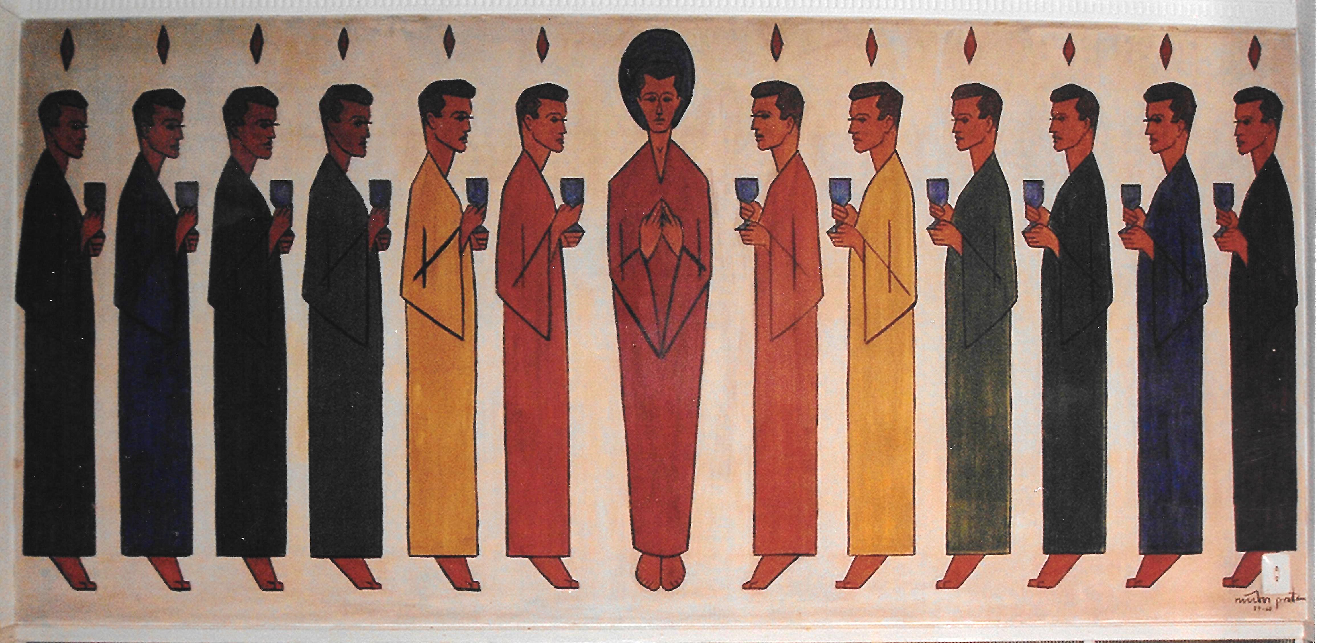 Mural del Sant Sopar al menjador de Maria Niubó (1960)